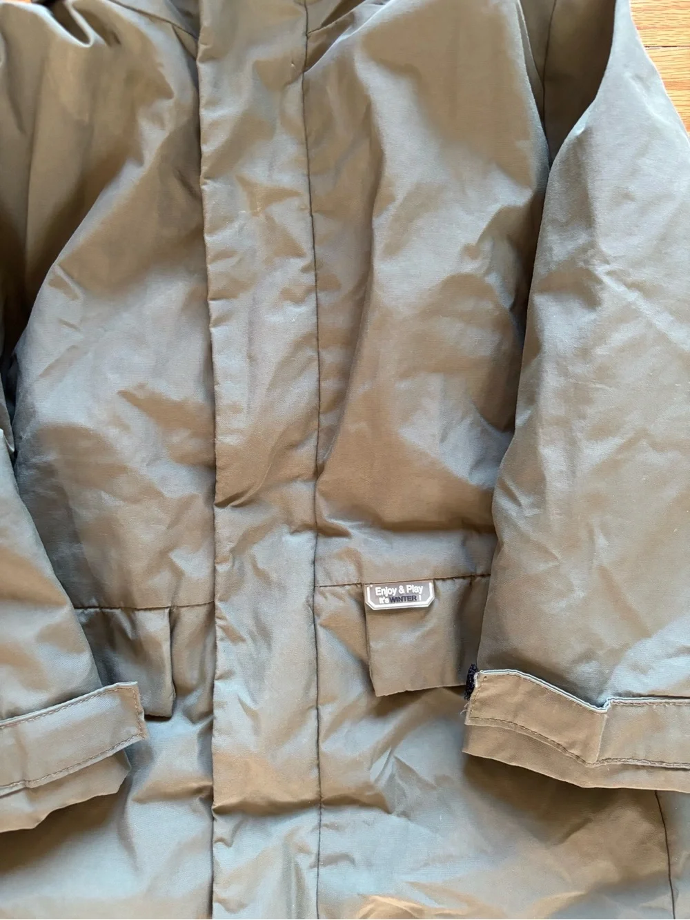 Zara parka‎ winter coat boys olive green 2-3 yrs old.